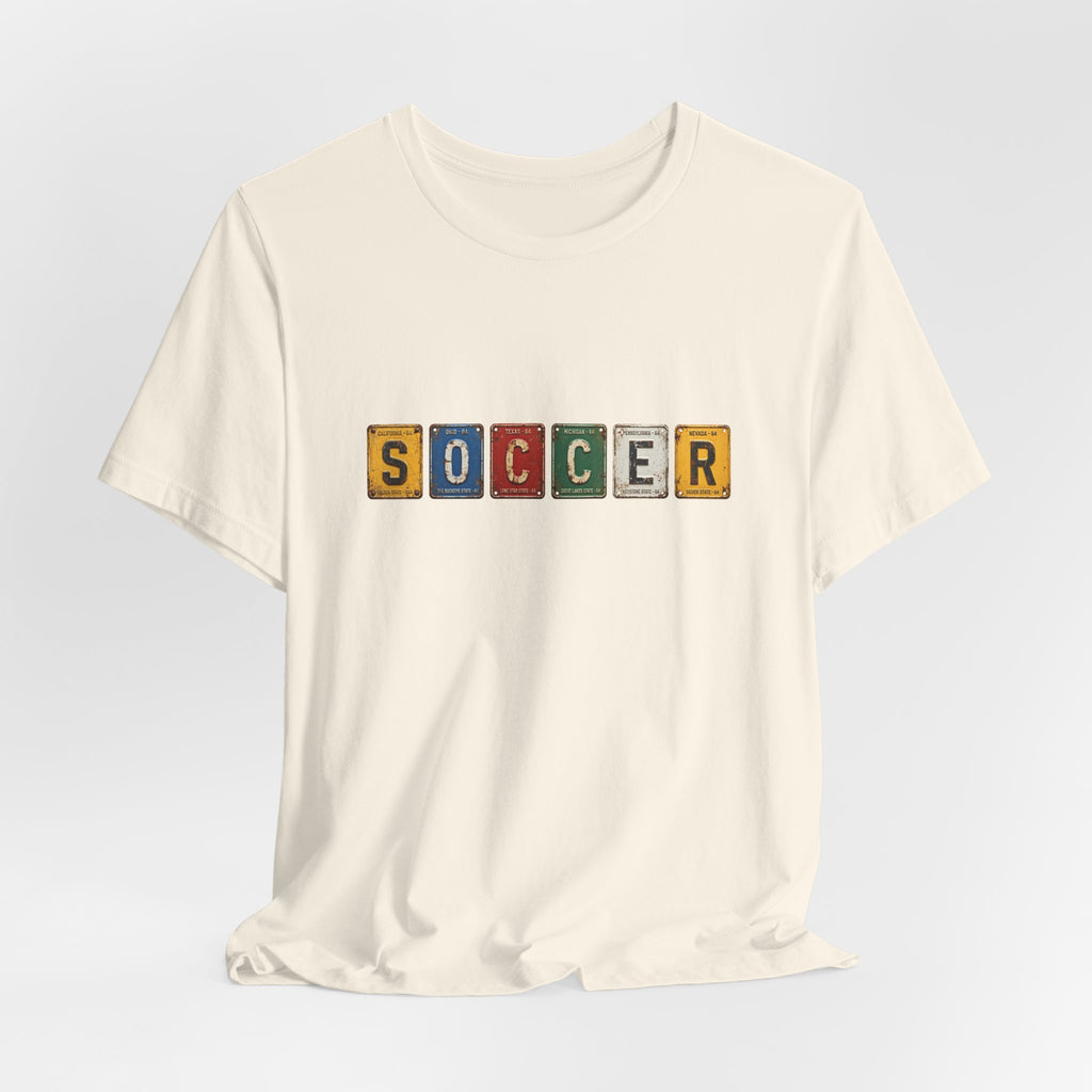 Soccer License Plate T-Shirt
