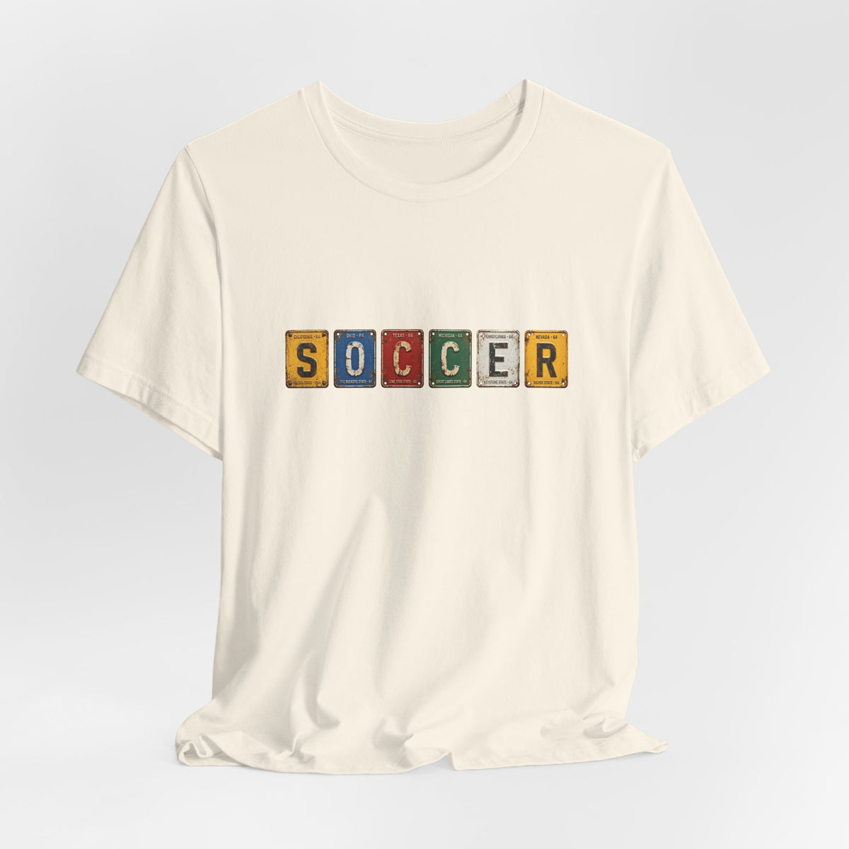 Soccer License Plate T-Shirt