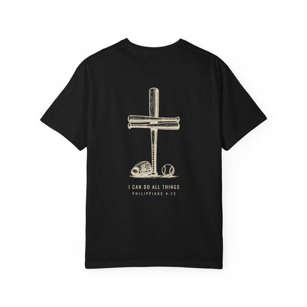 I Can Do All Things Baseball Cross T-Shirt