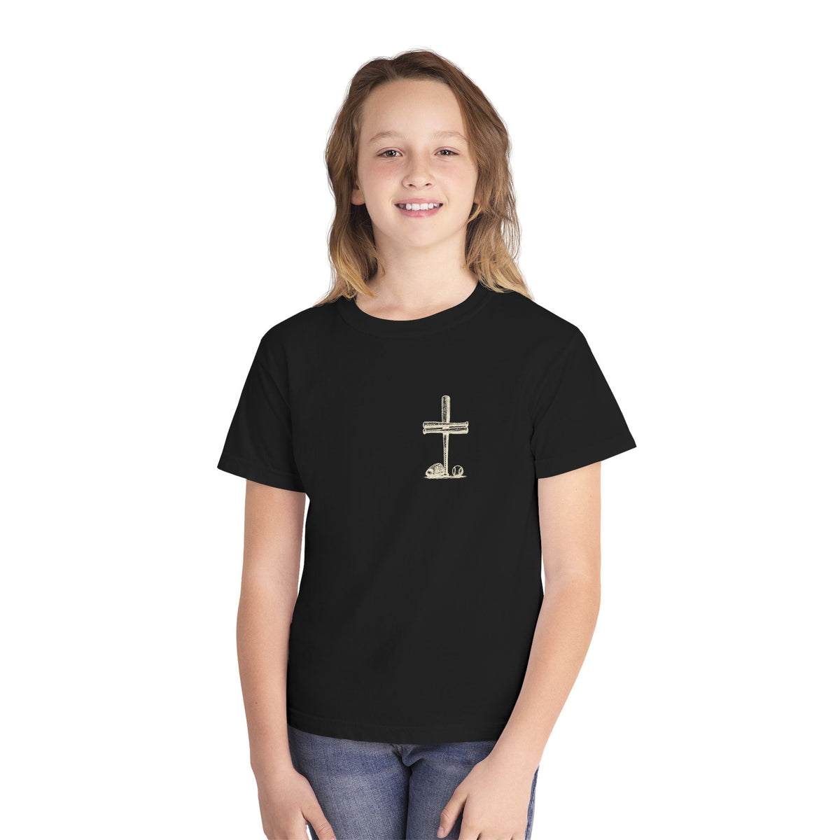 I Can Do All Things Baseball Cross Youth T-Shirt