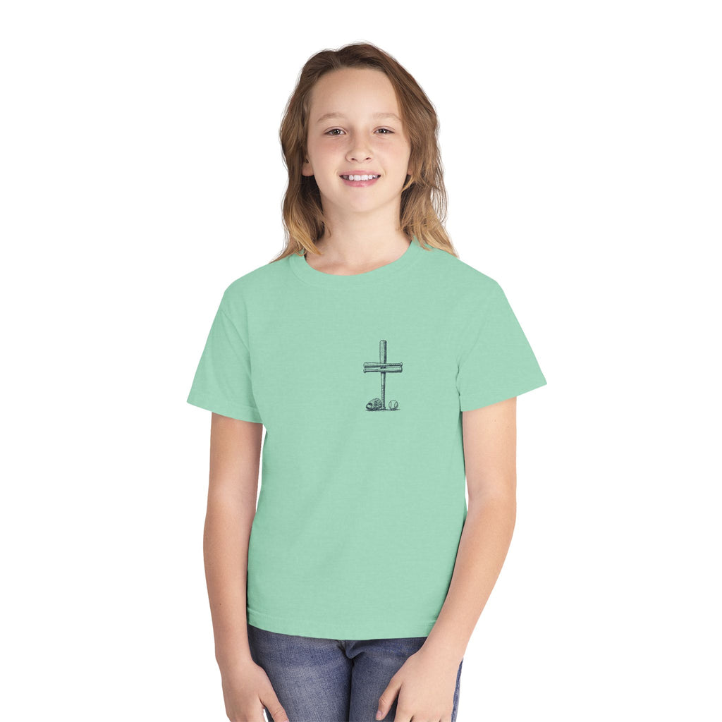 I Can Do All Things Baseball Cross Youth T-Shirt