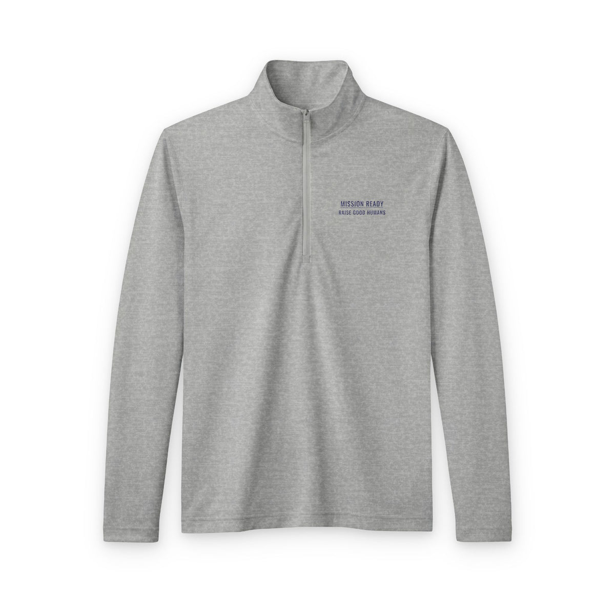 Raise Good Humans Embroidered Quarter-Zip Pullover