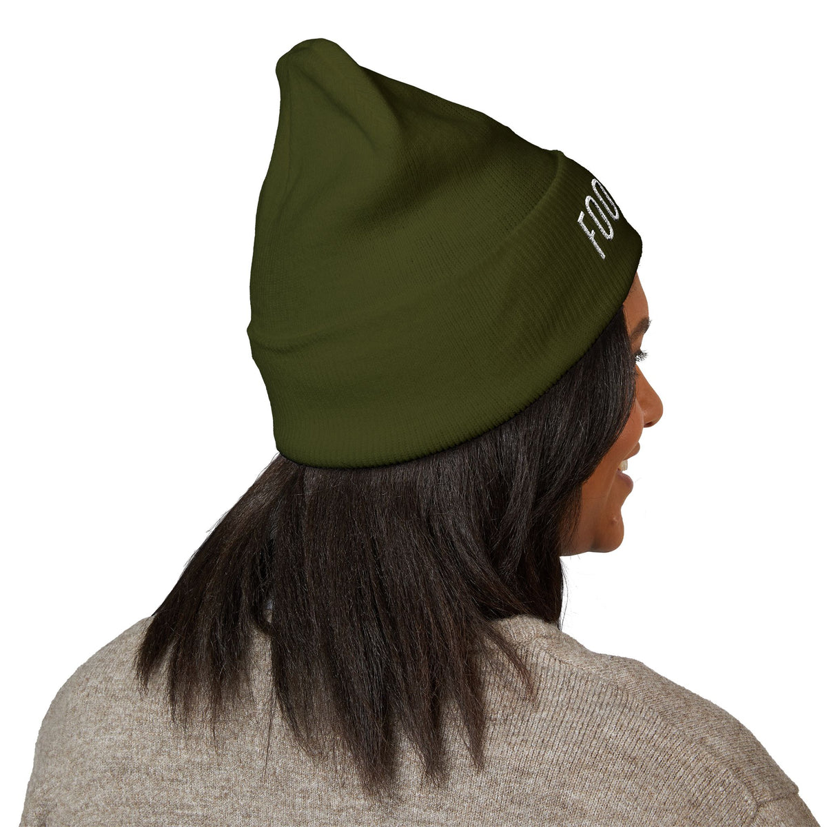 FOOTBALL Embroidered Cuff Beanie