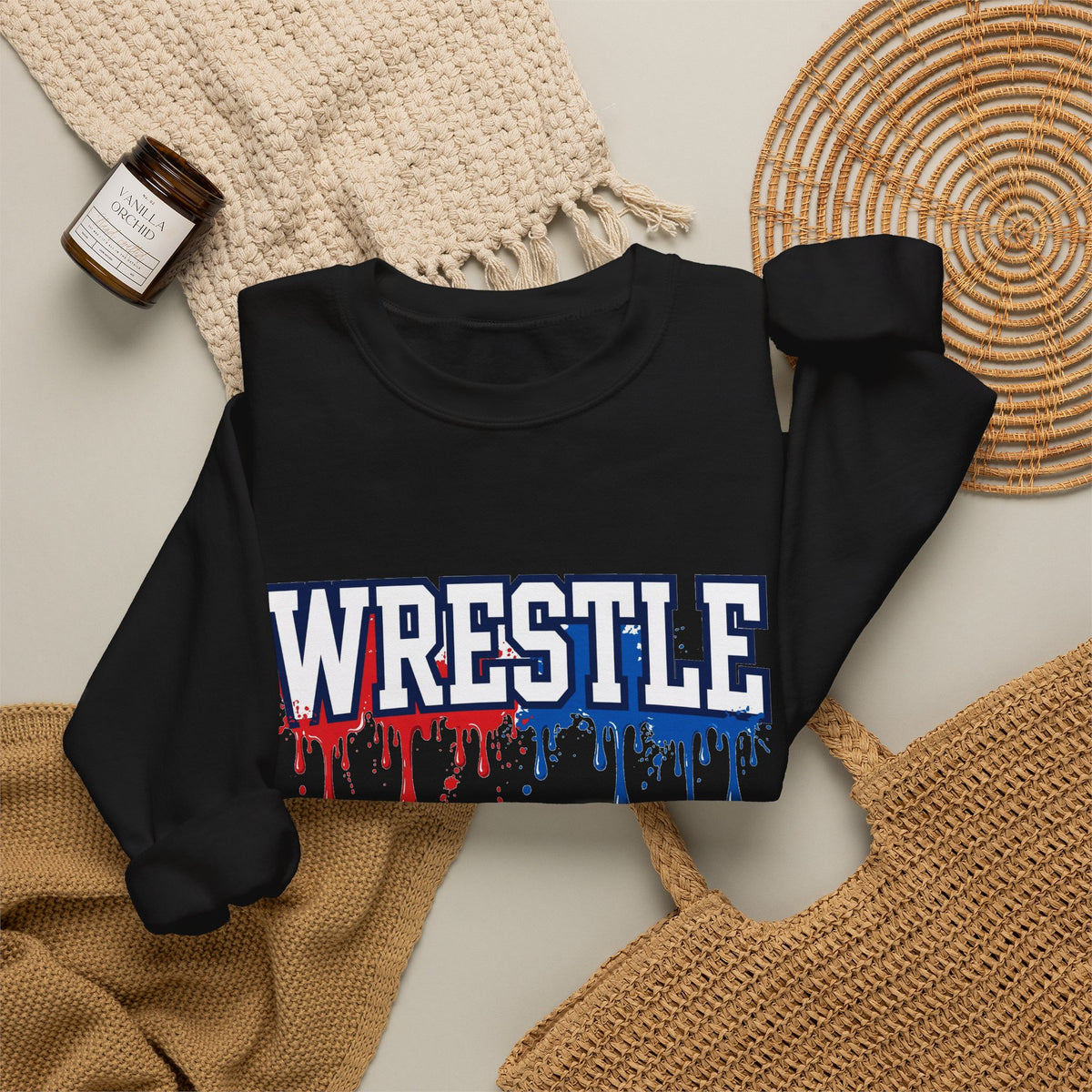 WRESTLE Drip Crewneck