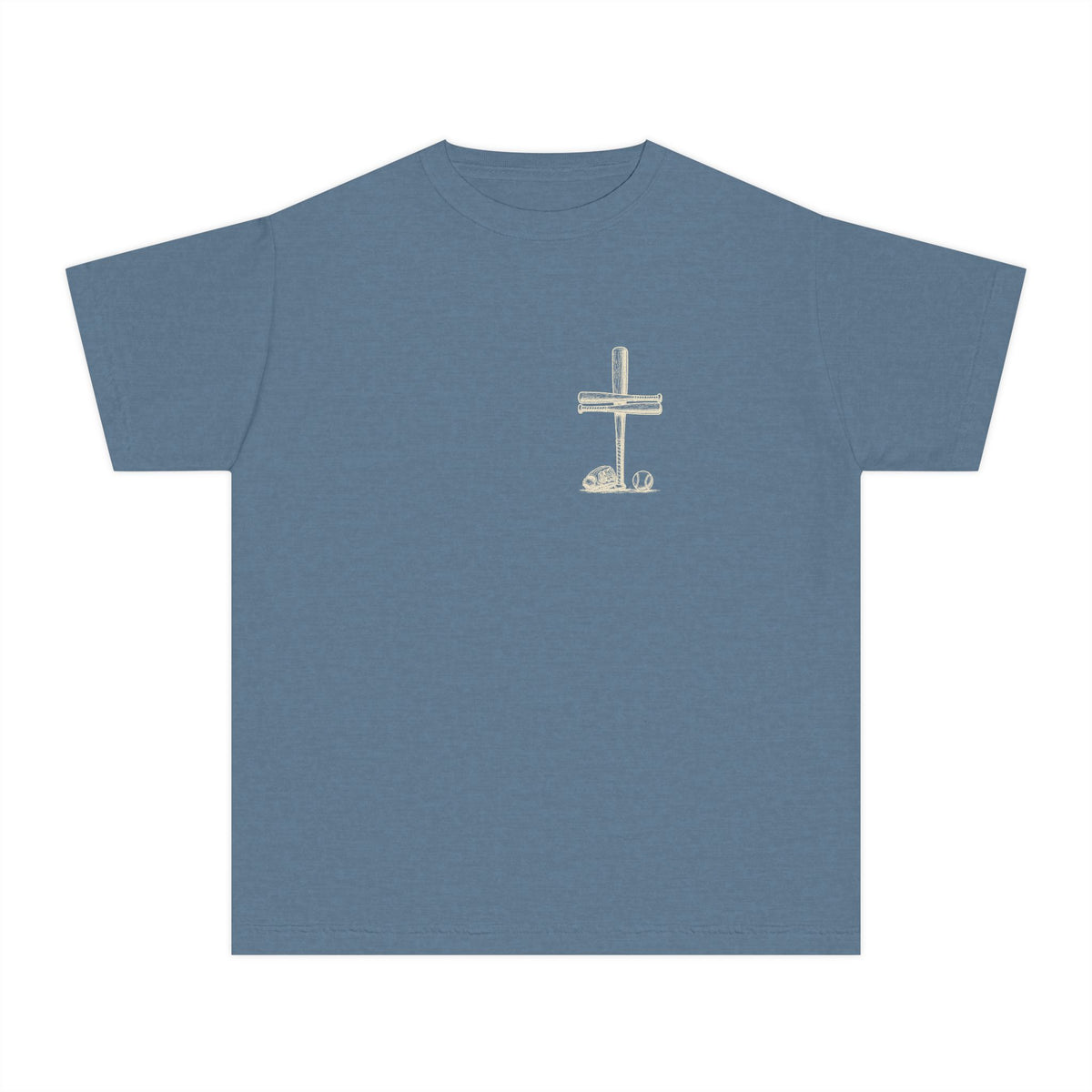I Can Do All Things Baseball Cross Youth T-Shirt