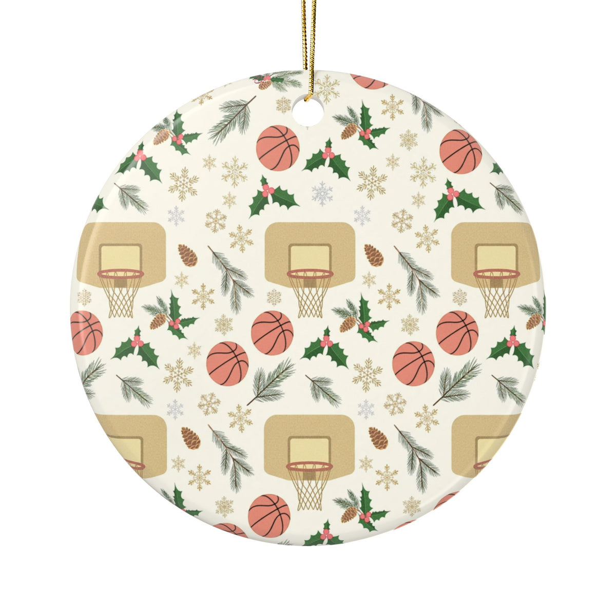 Basketball Christmas Ornament