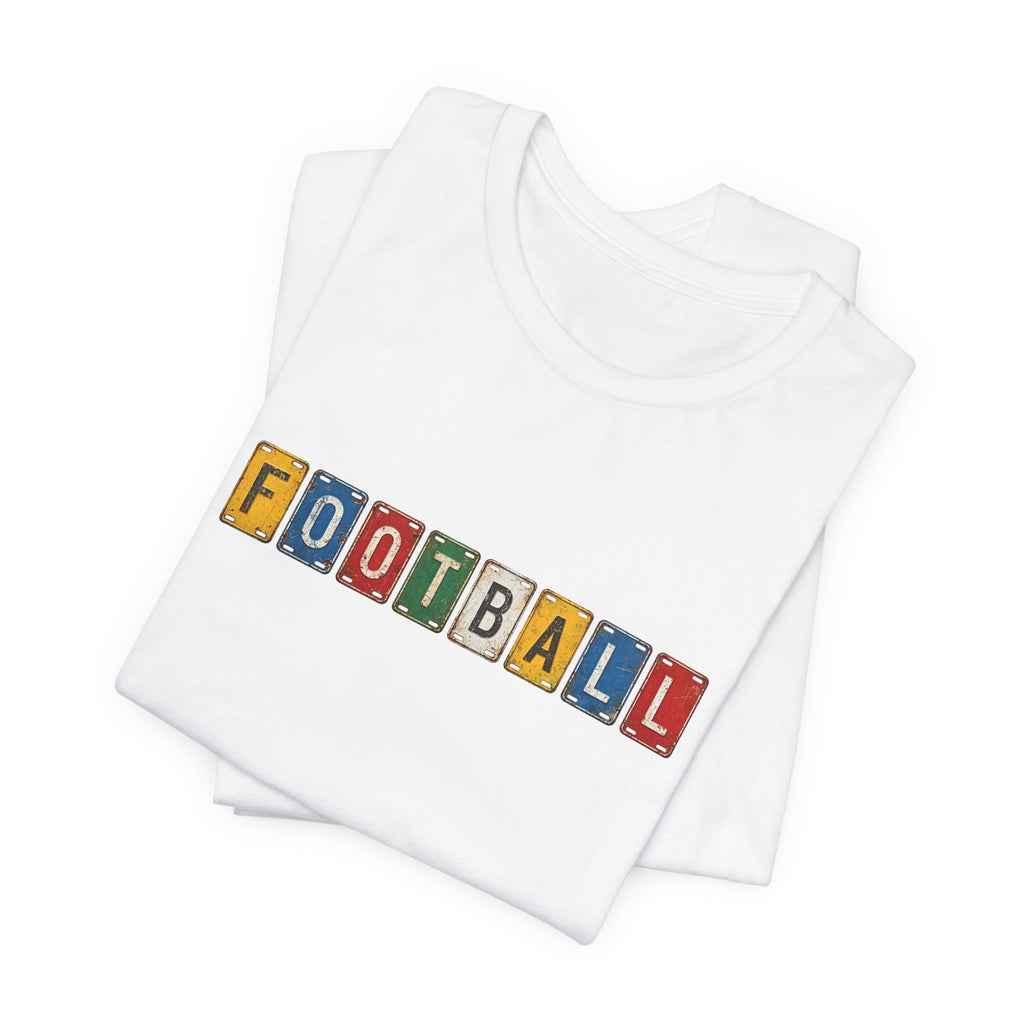 Football License Plate T-Shirt