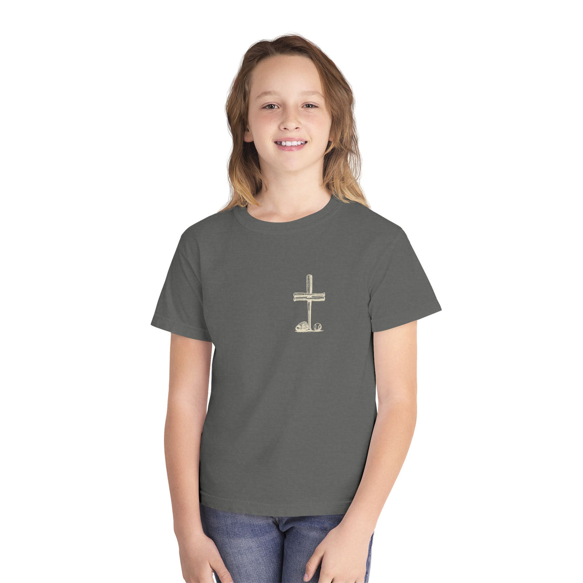 I Can Do All Things Baseball Cross Youth T-Shirt