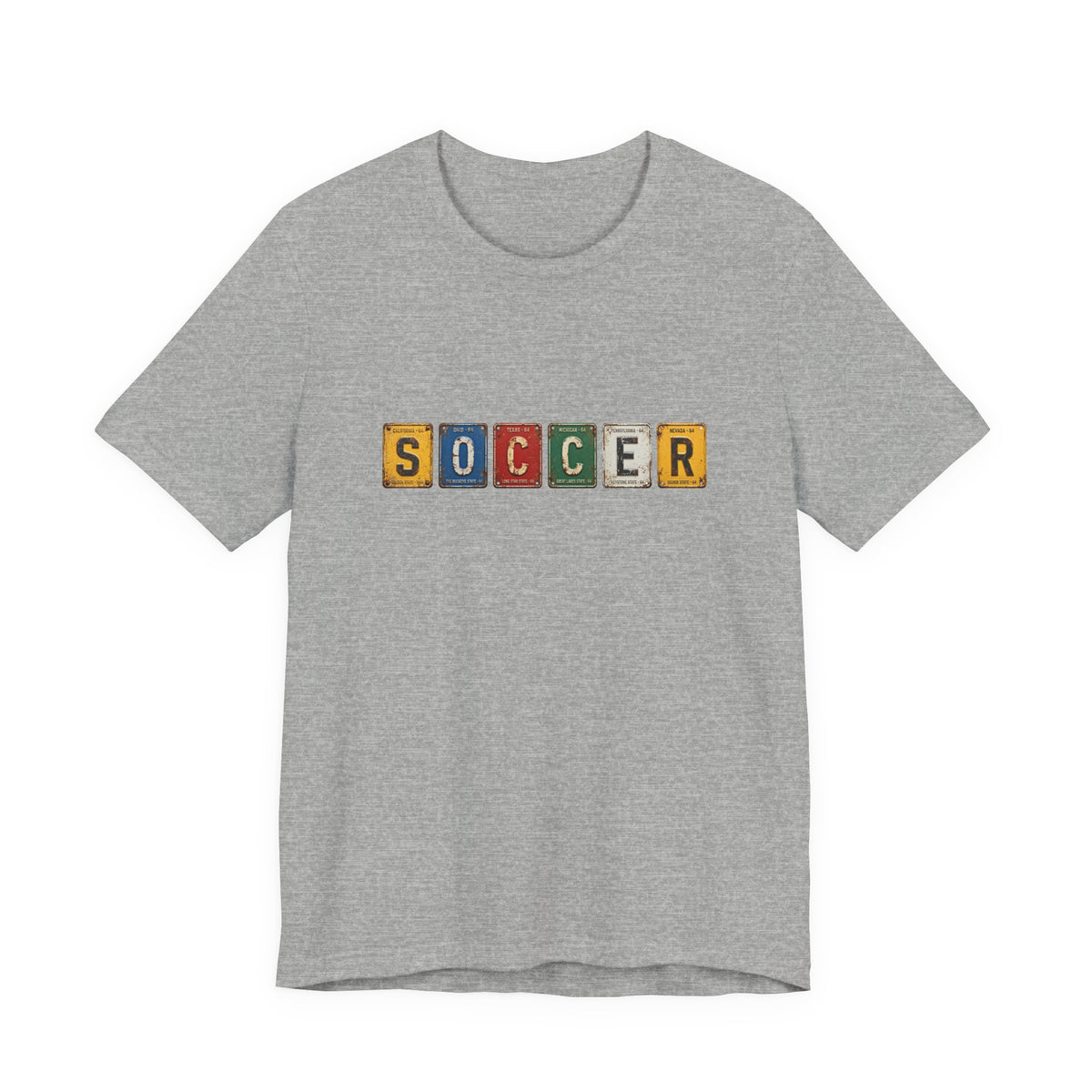 Soccer License Plate T-Shirt