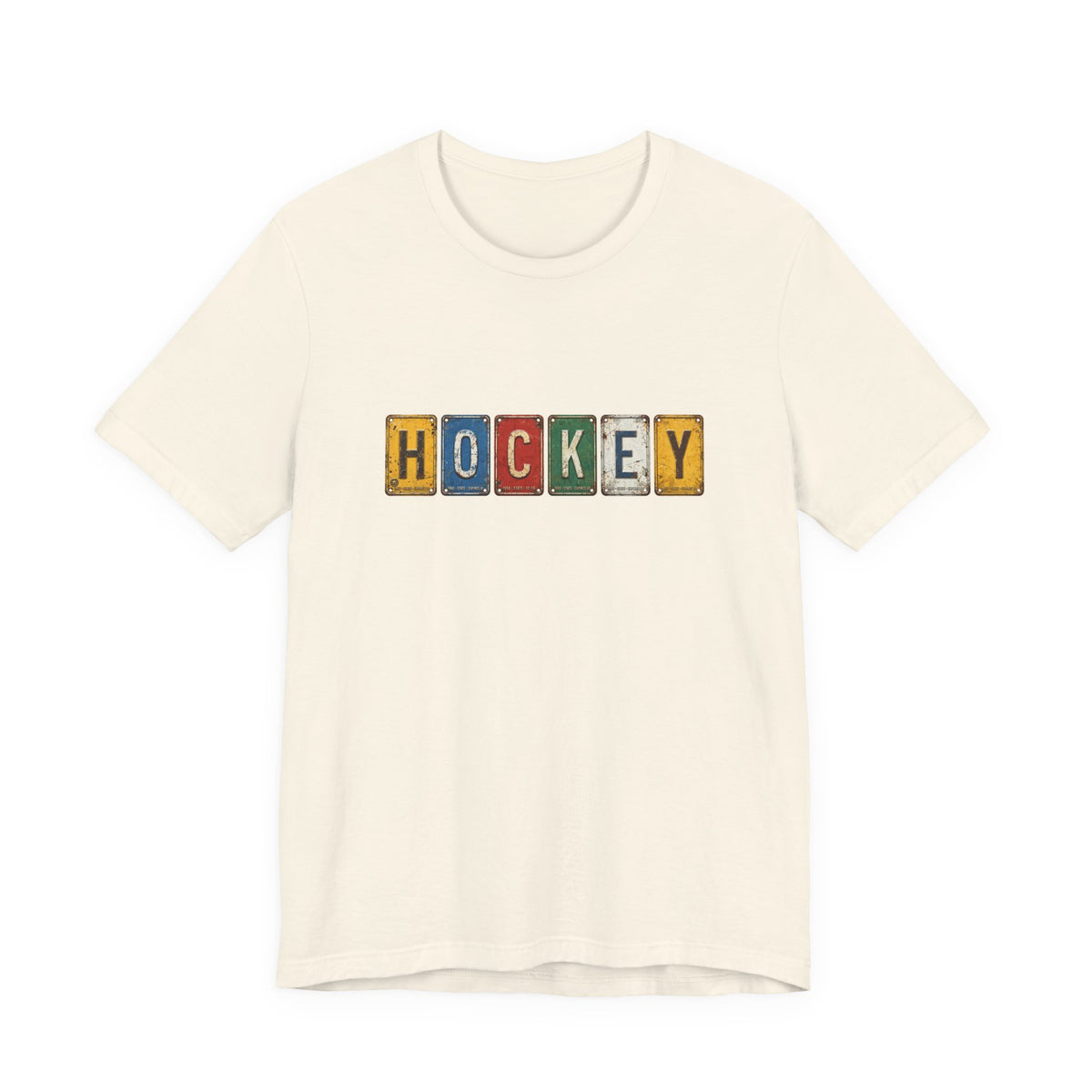 Hockey License Plate T-Shirt