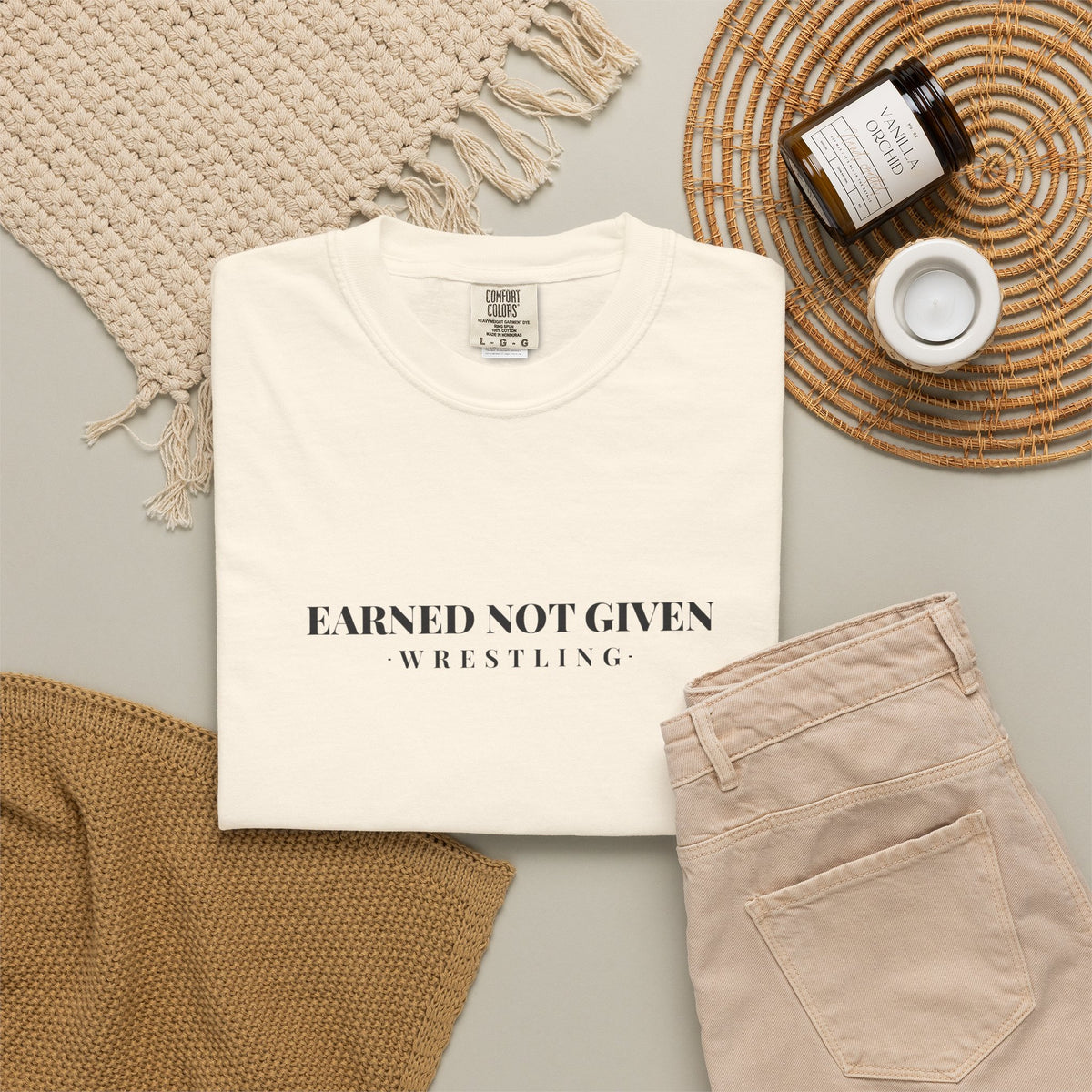 Earned Not Given Wrestling T-Shirt