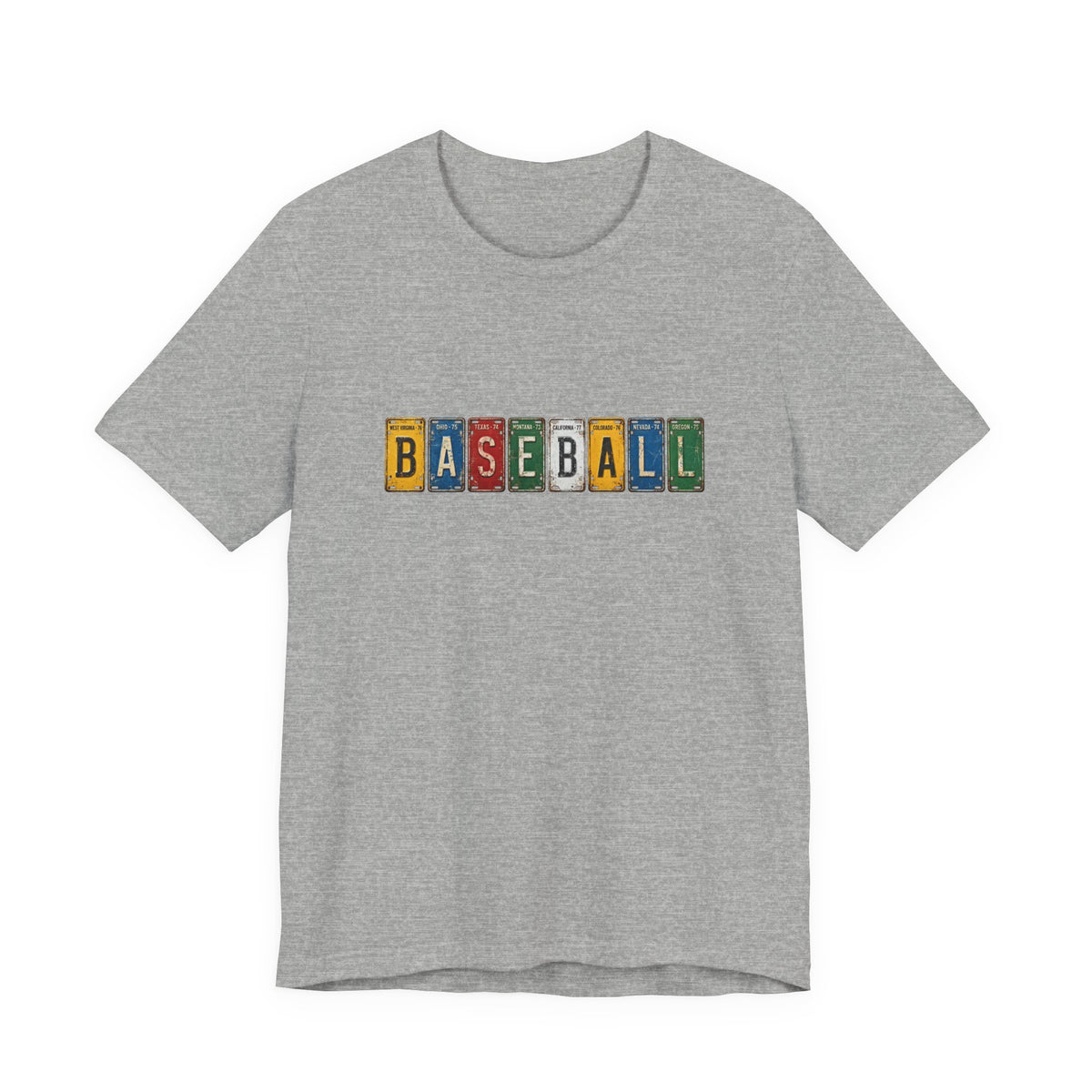 Baseball License Plate T-Shirt