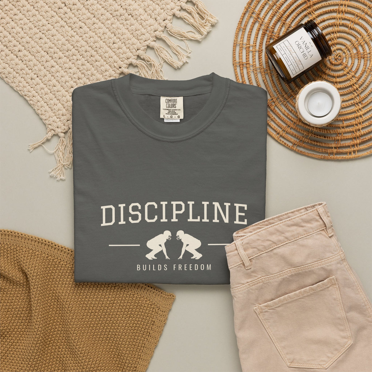 Discipline Builds Freedom Football T-Shirt