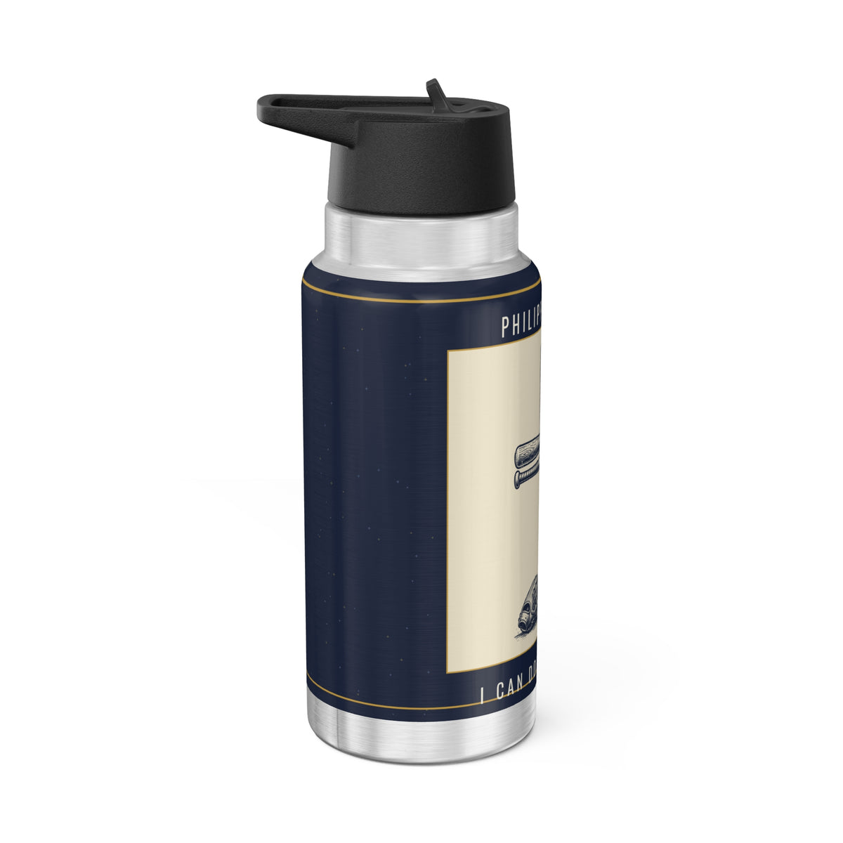 I Can Do All Things Baseball Cross Tumbler, 32oz