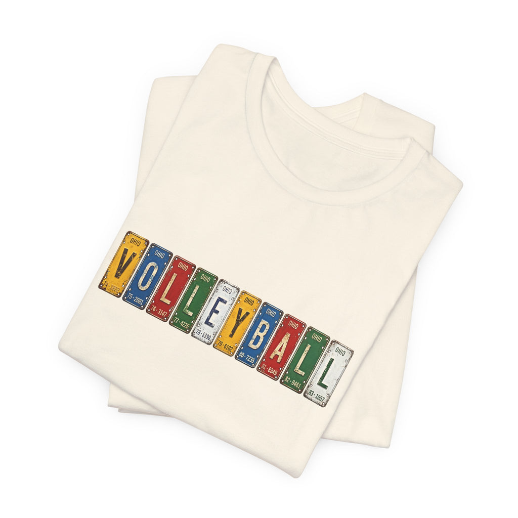 Volleyball License Plate T-Shirt