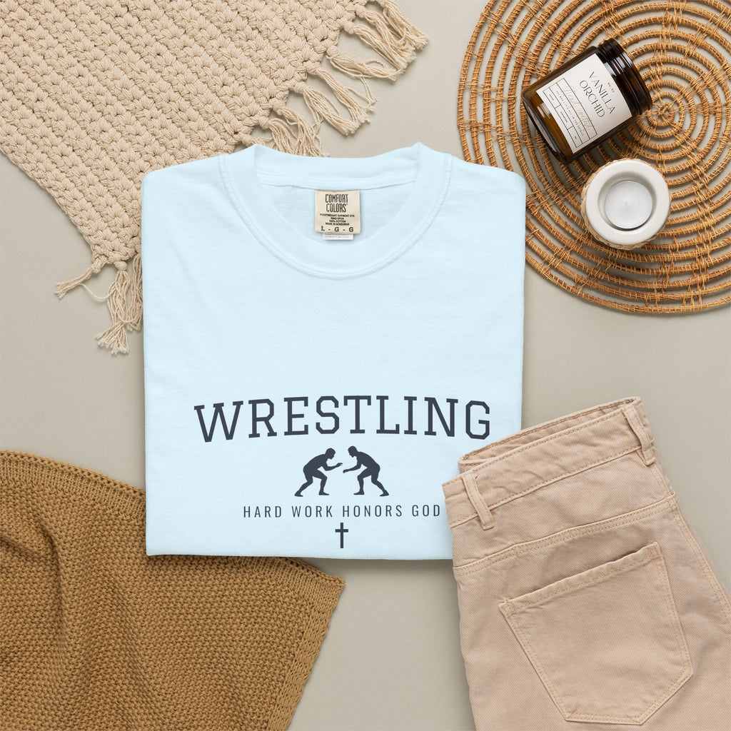 Hard Work Honors God Wrestling T-Shirt