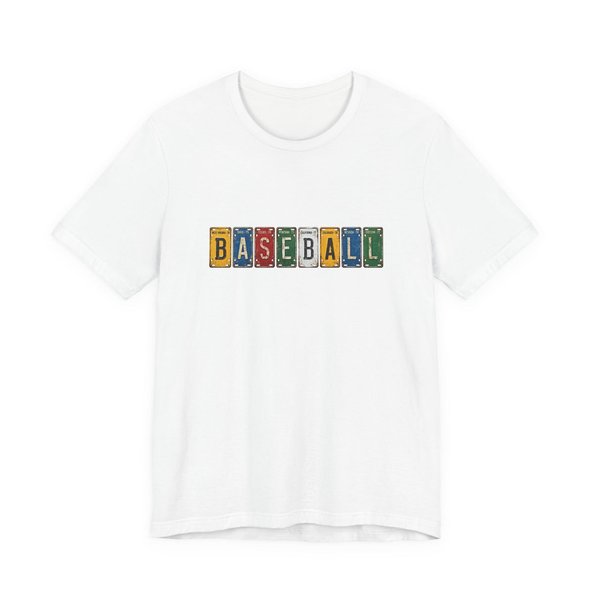 Baseball License Plate T-Shirt
