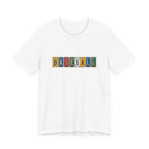 Baseball License Plate T-Shirt