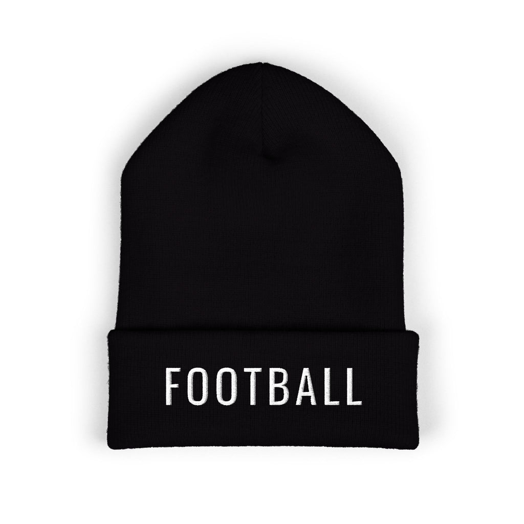 FOOTBALL Embroidered Cuff Beanie