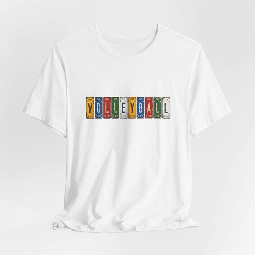 Volleyball License Plate T-Shirt