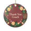 Thank You Coach Softball Christmas Ornament