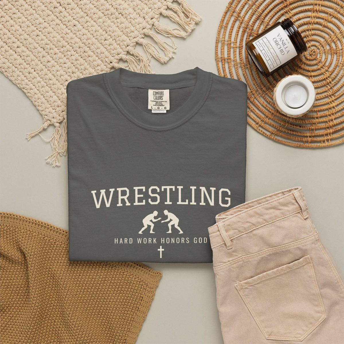 Hard Work Honors God Wrestling T-Shirt