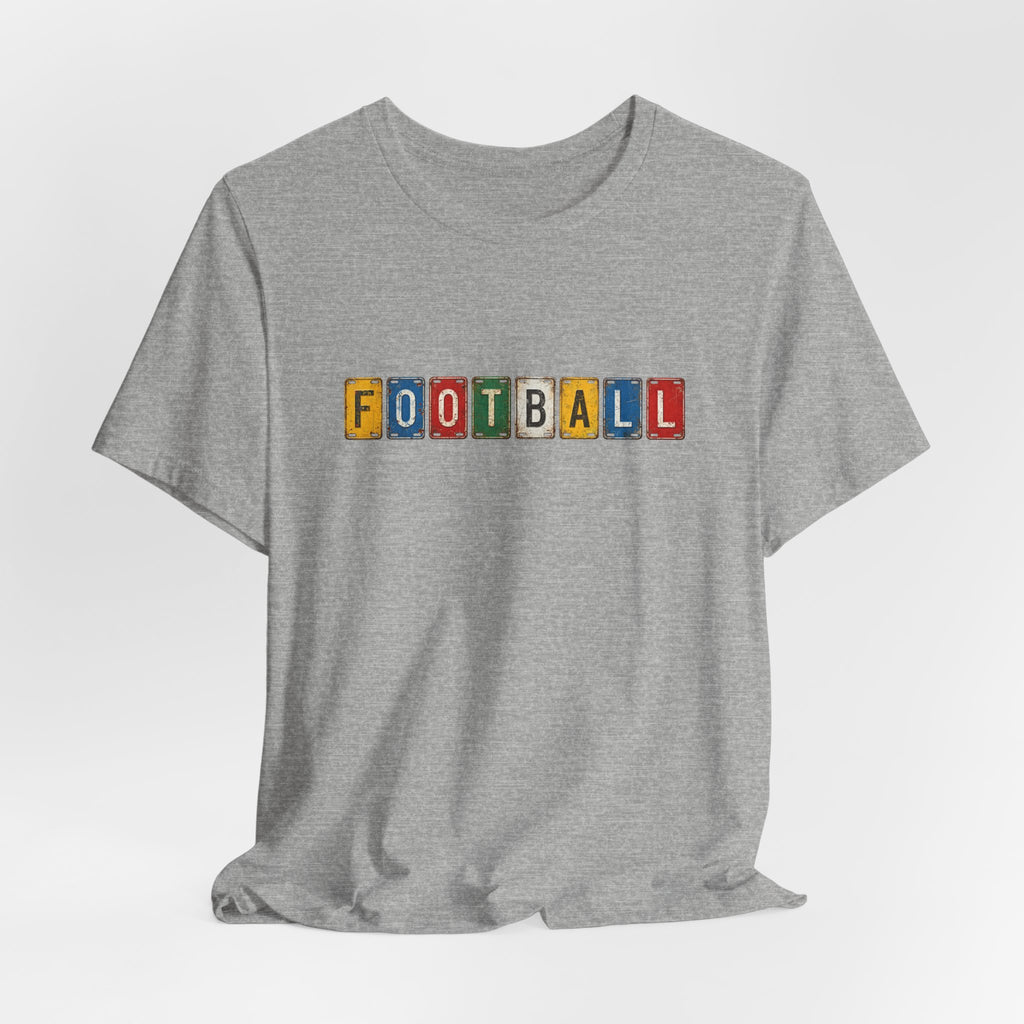 Football License Plate T-Shirt