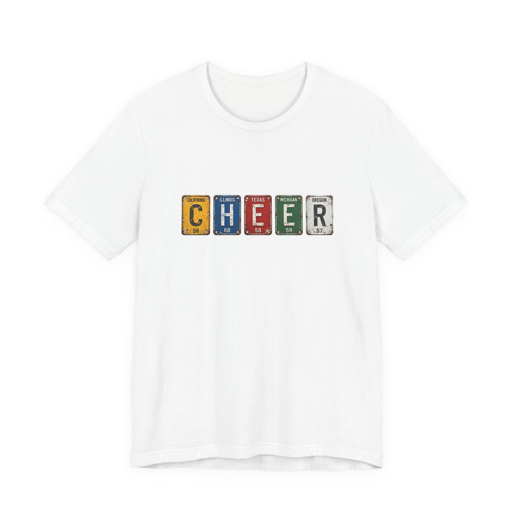 Cheer License Plate T-Shirt
