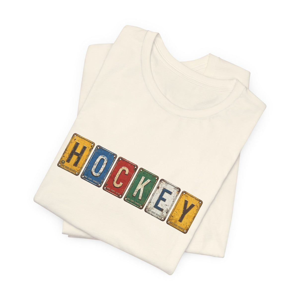 Hockey License Plate T-Shirt