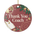 Thank You Coach Wrestling Christmas Ornament
