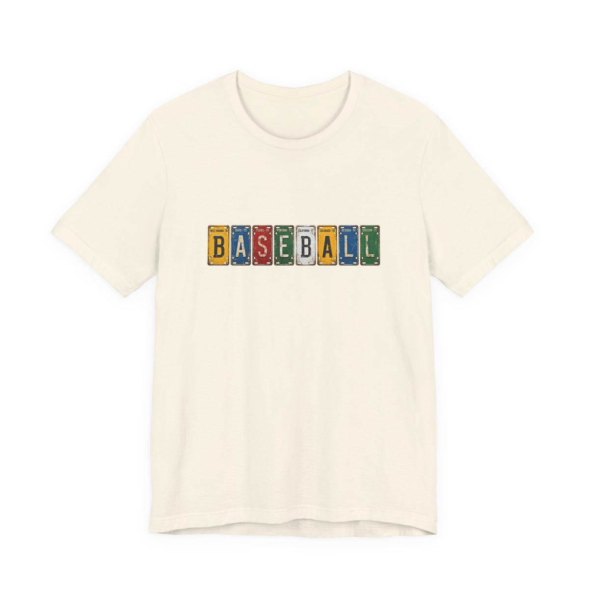 Baseball License Plate T-Shirt