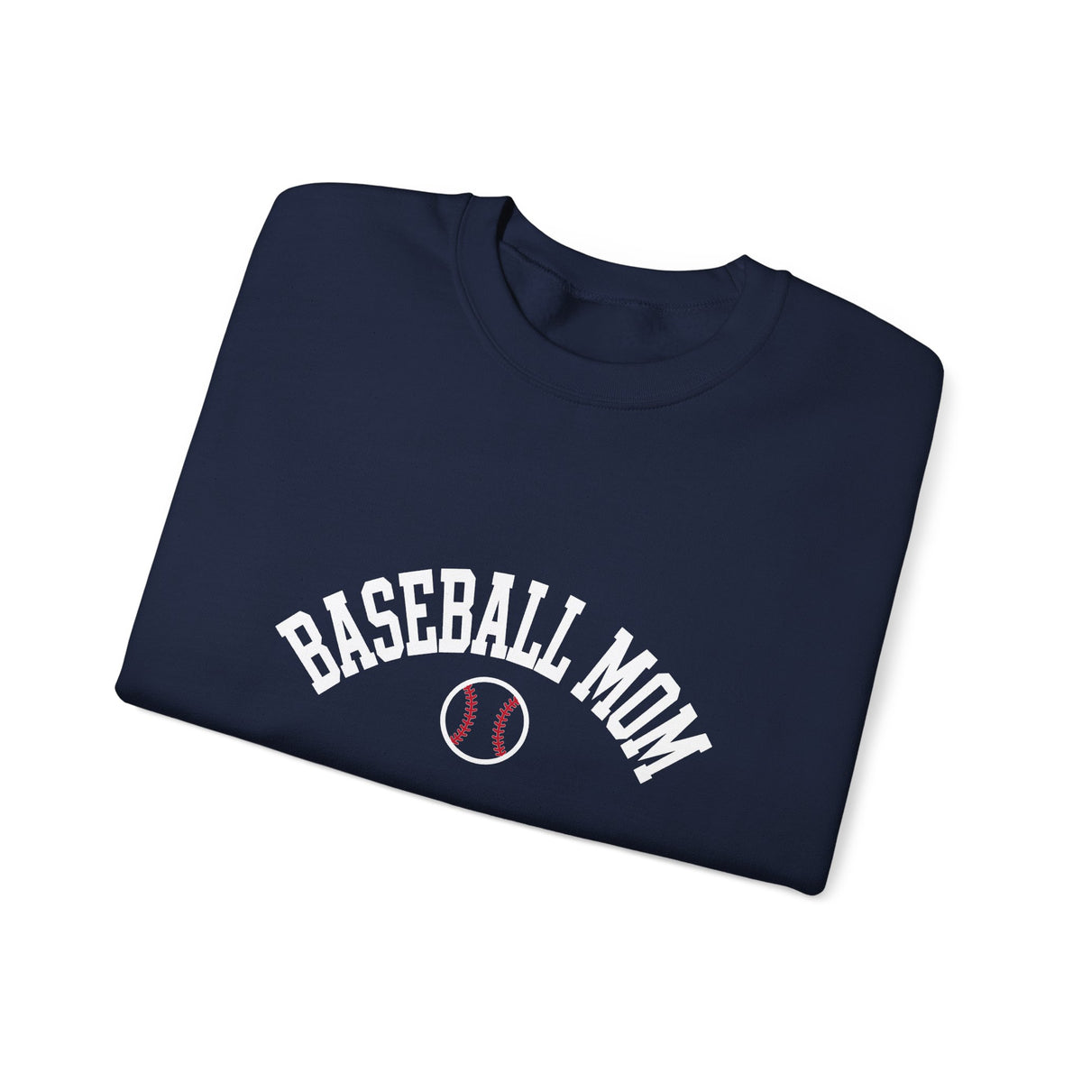 Baseball Mom Crewneck - White Print