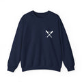 Crossed Bats Crewneck - White Print