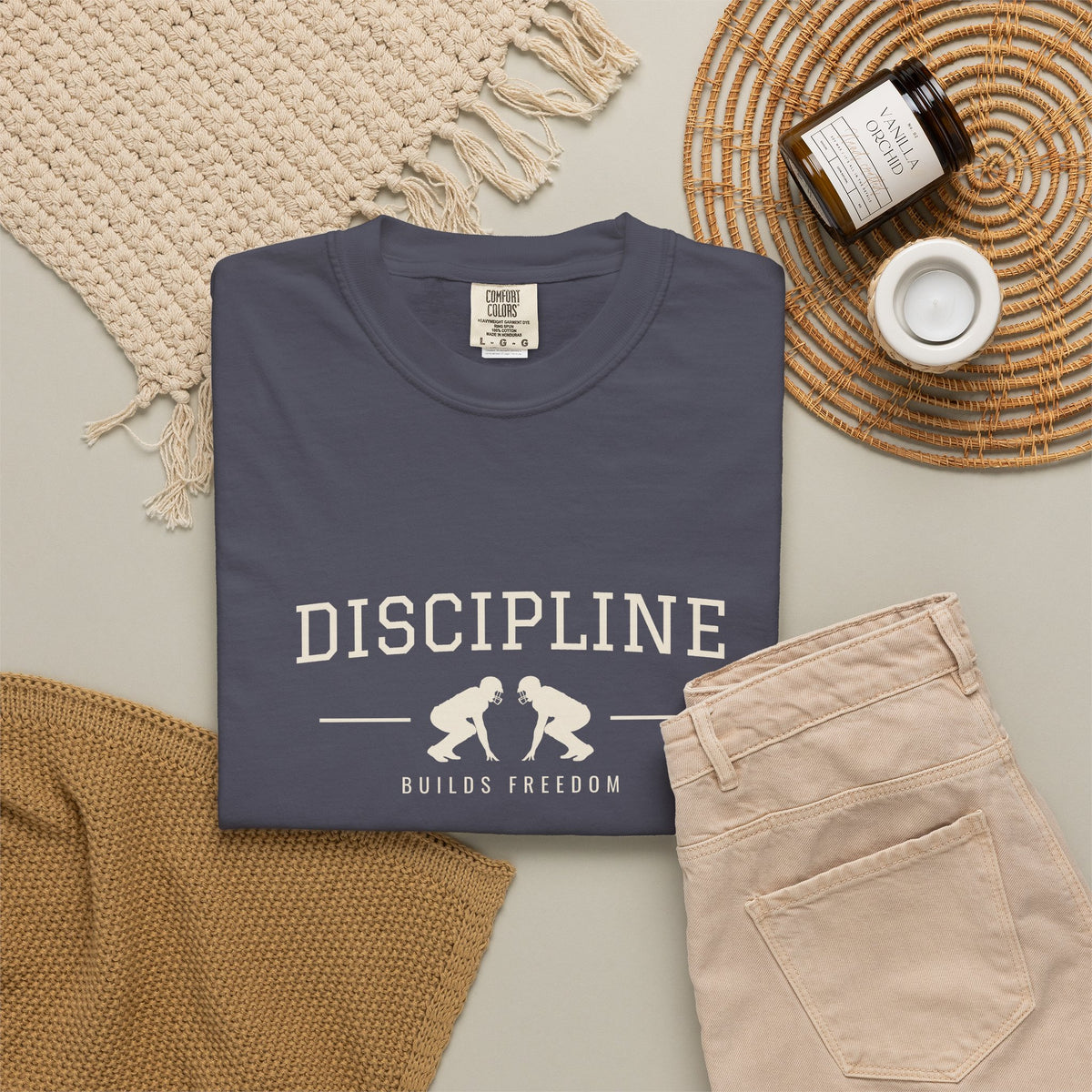 Discipline Builds Freedom Football T-Shirt