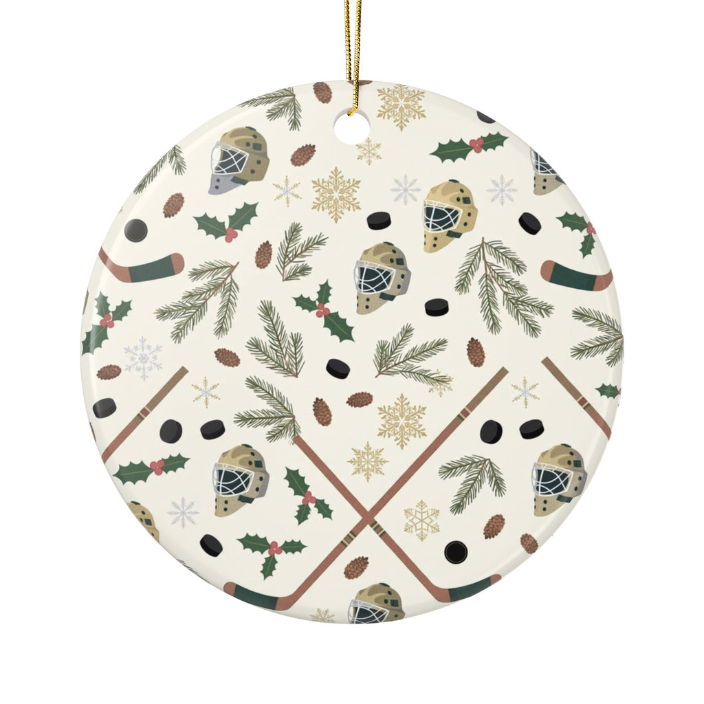 Hockey Christmas Ornament