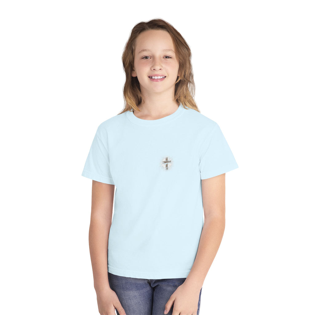 I Can Do All Things Baseball Splatter Youth T-Shirt