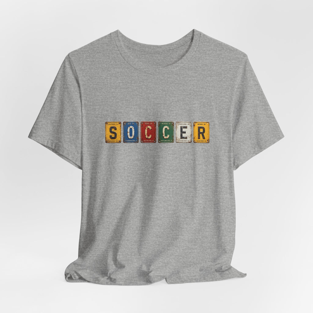 Soccer License Plate T-Shirt