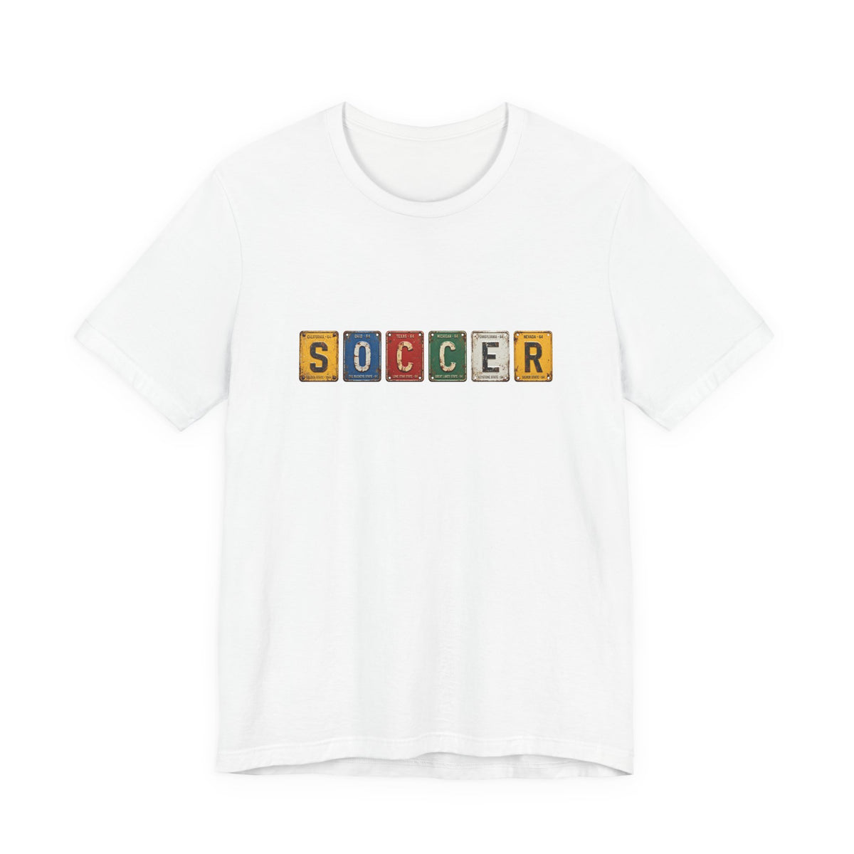 Soccer License Plate T-Shirt