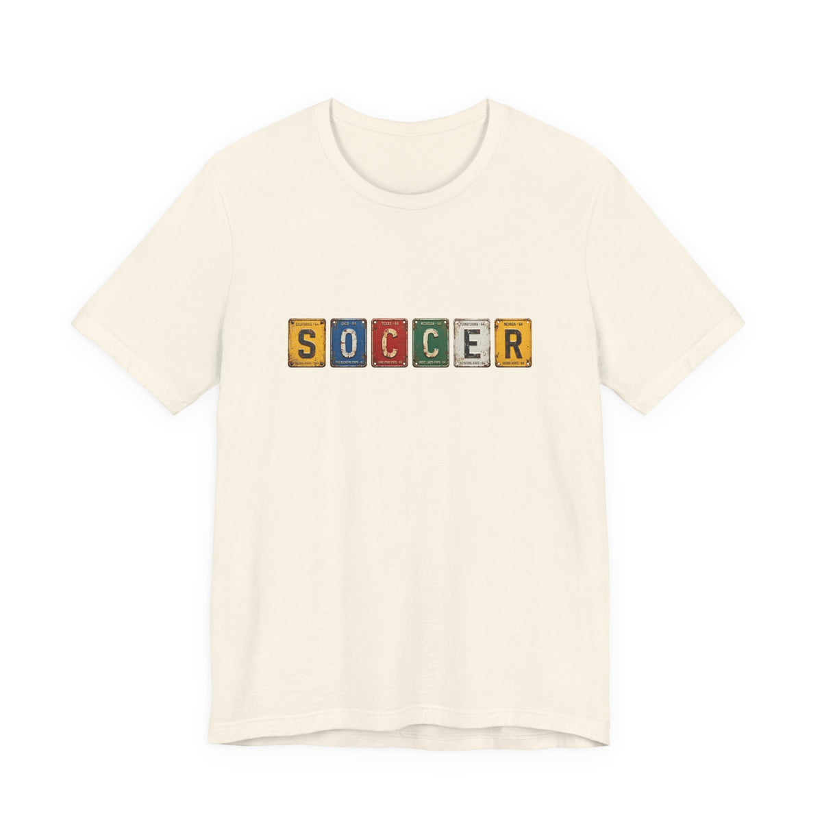 Soccer License Plate T-Shirt