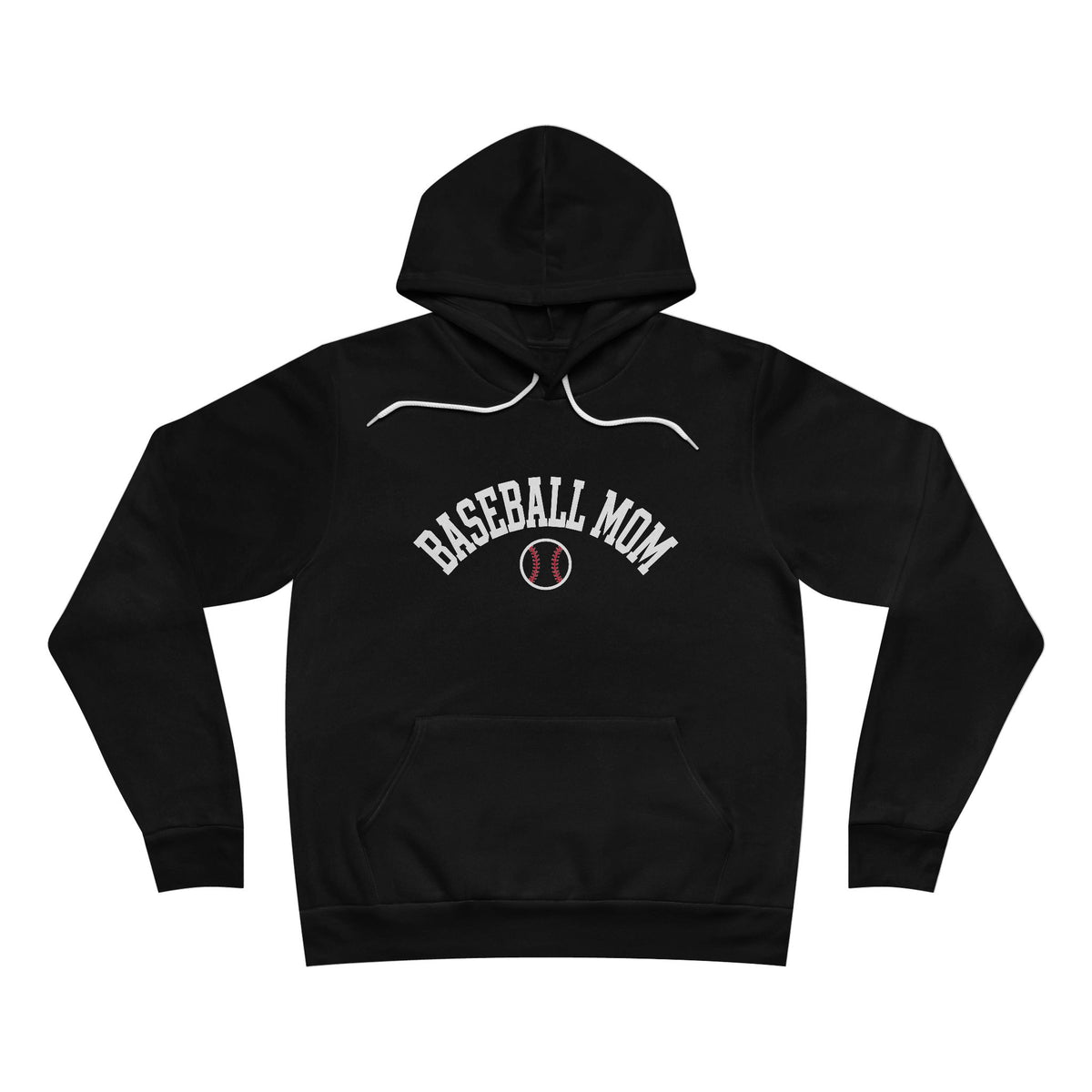 Baseball Mom Hoodie - White Print
