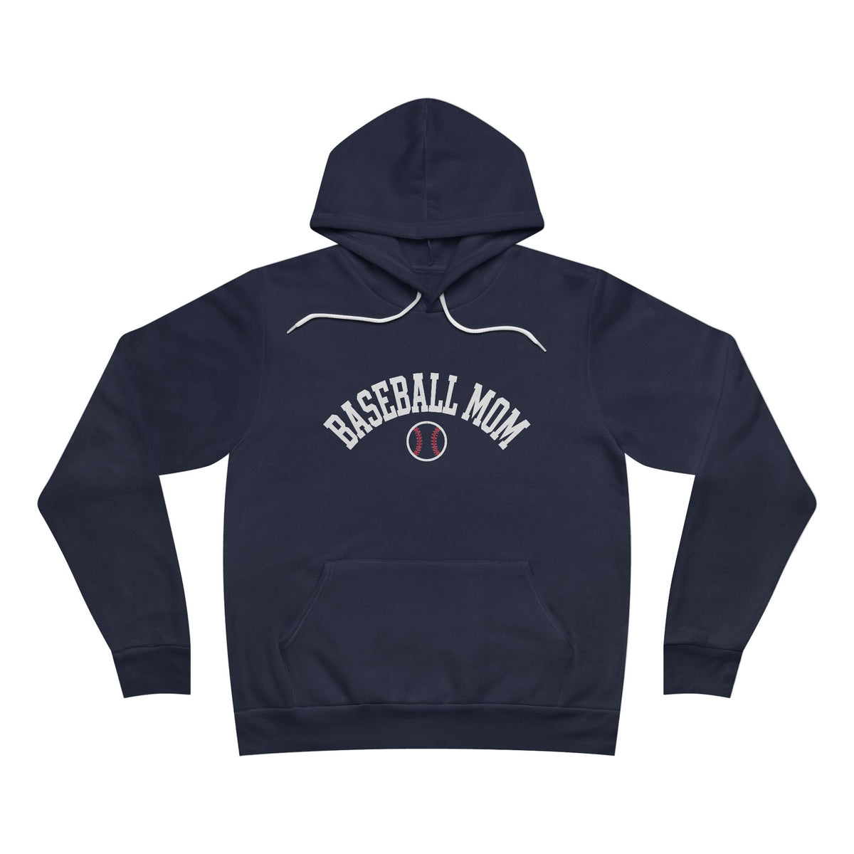 Baseball Mom Hoodie - White Print