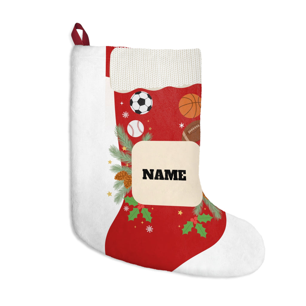 Personalized Sports Christmas Stocking (Custom Name)