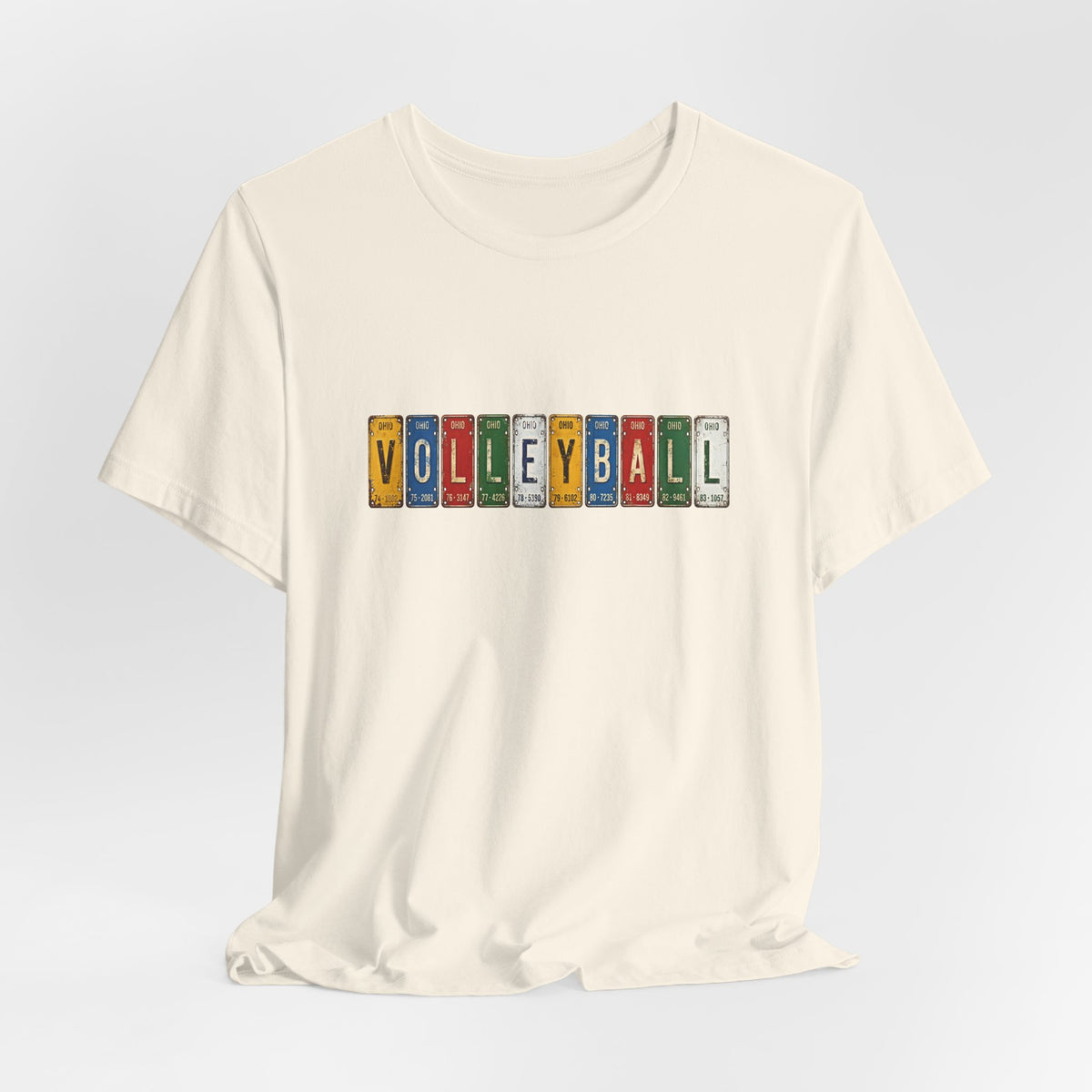 Volleyball License Plate T-Shirt
