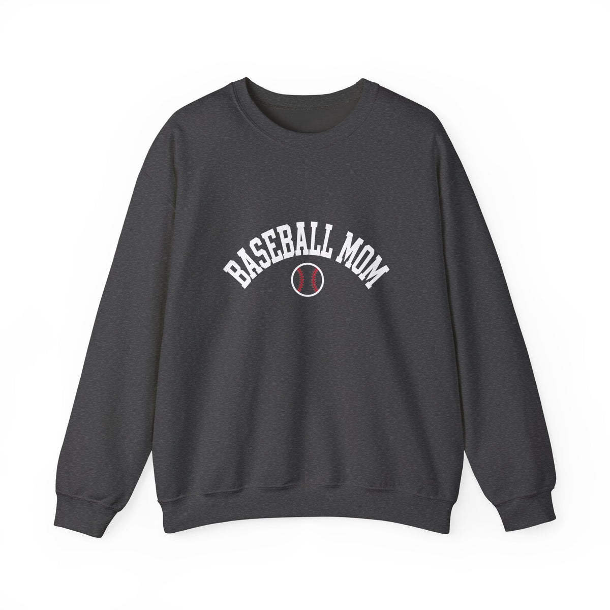 Baseball Mom Crewneck - White Print
