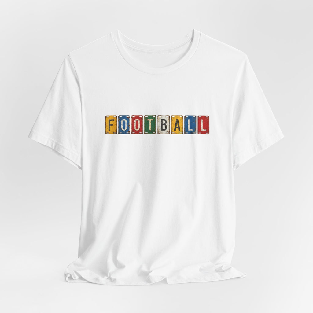Football License Plate T-Shirt