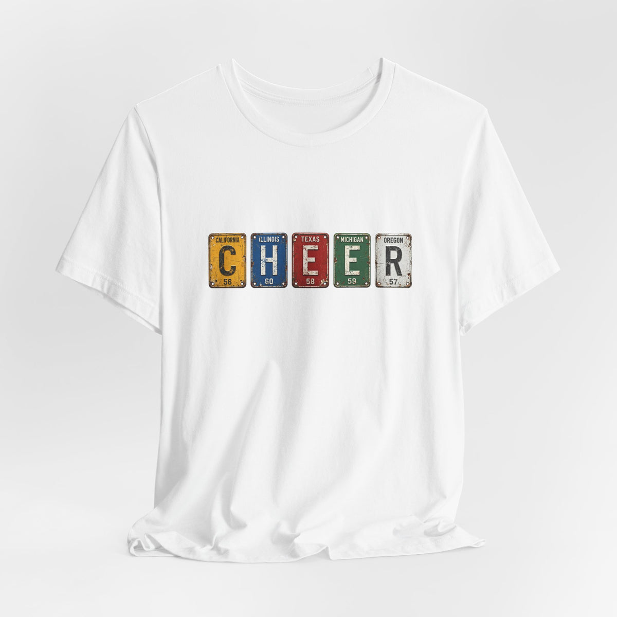 Cheer License Plate T-Shirt