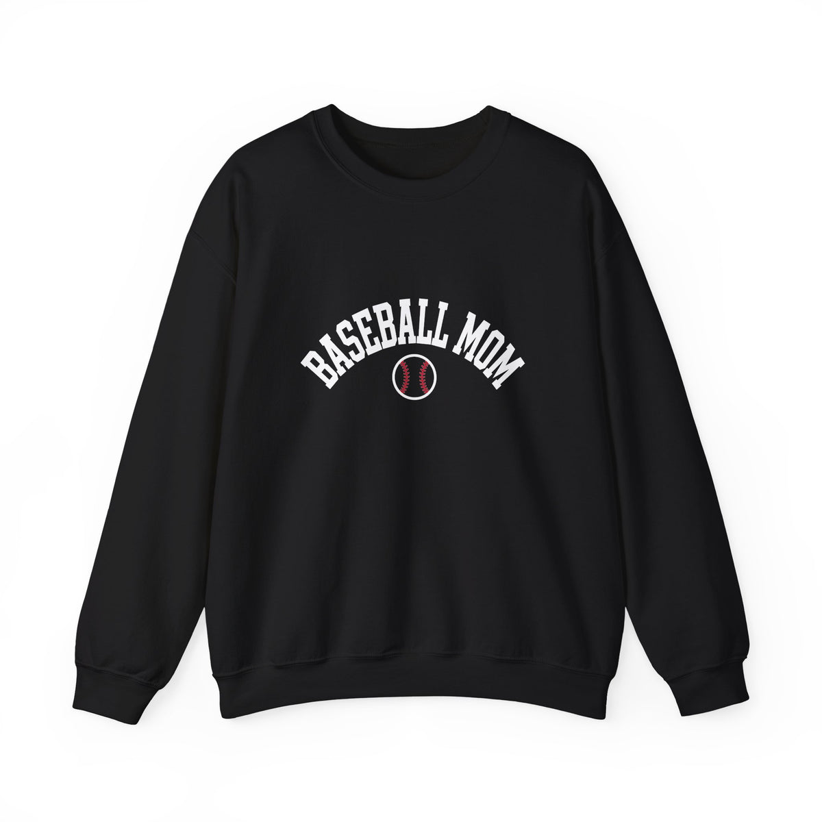Baseball Mom Crewneck - White Print