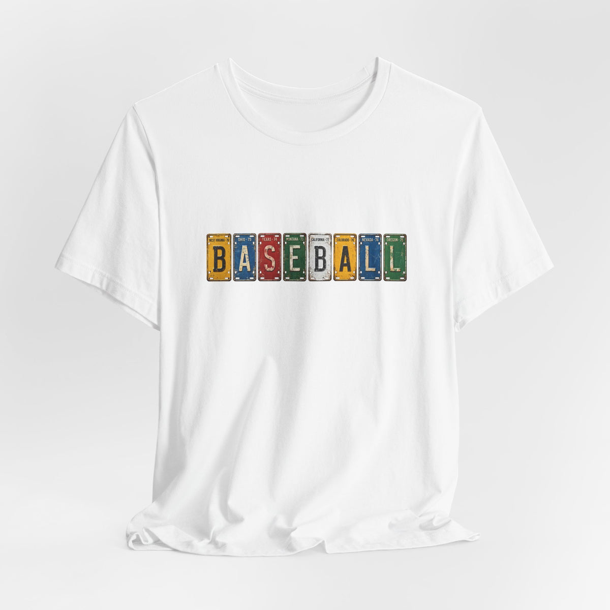 Baseball License Plate T-Shirt