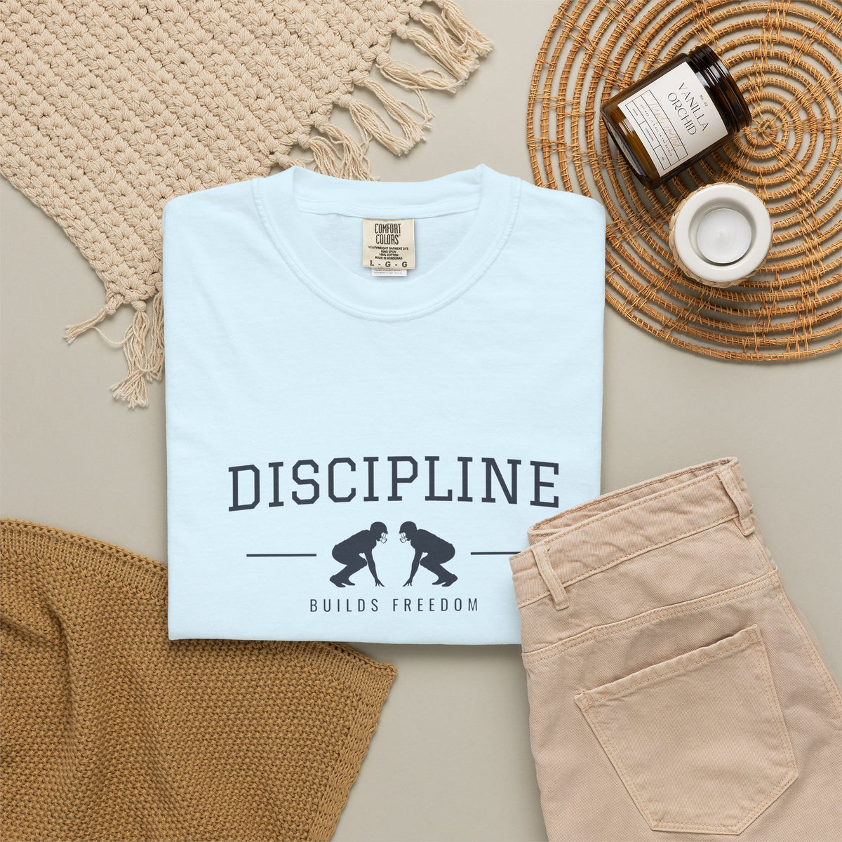 Discipline Builds Freedom Football T-Shirt