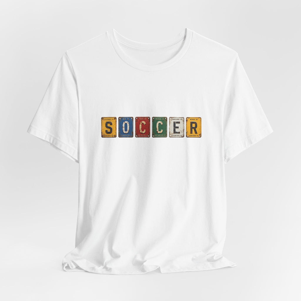Soccer License Plate T-Shirt
